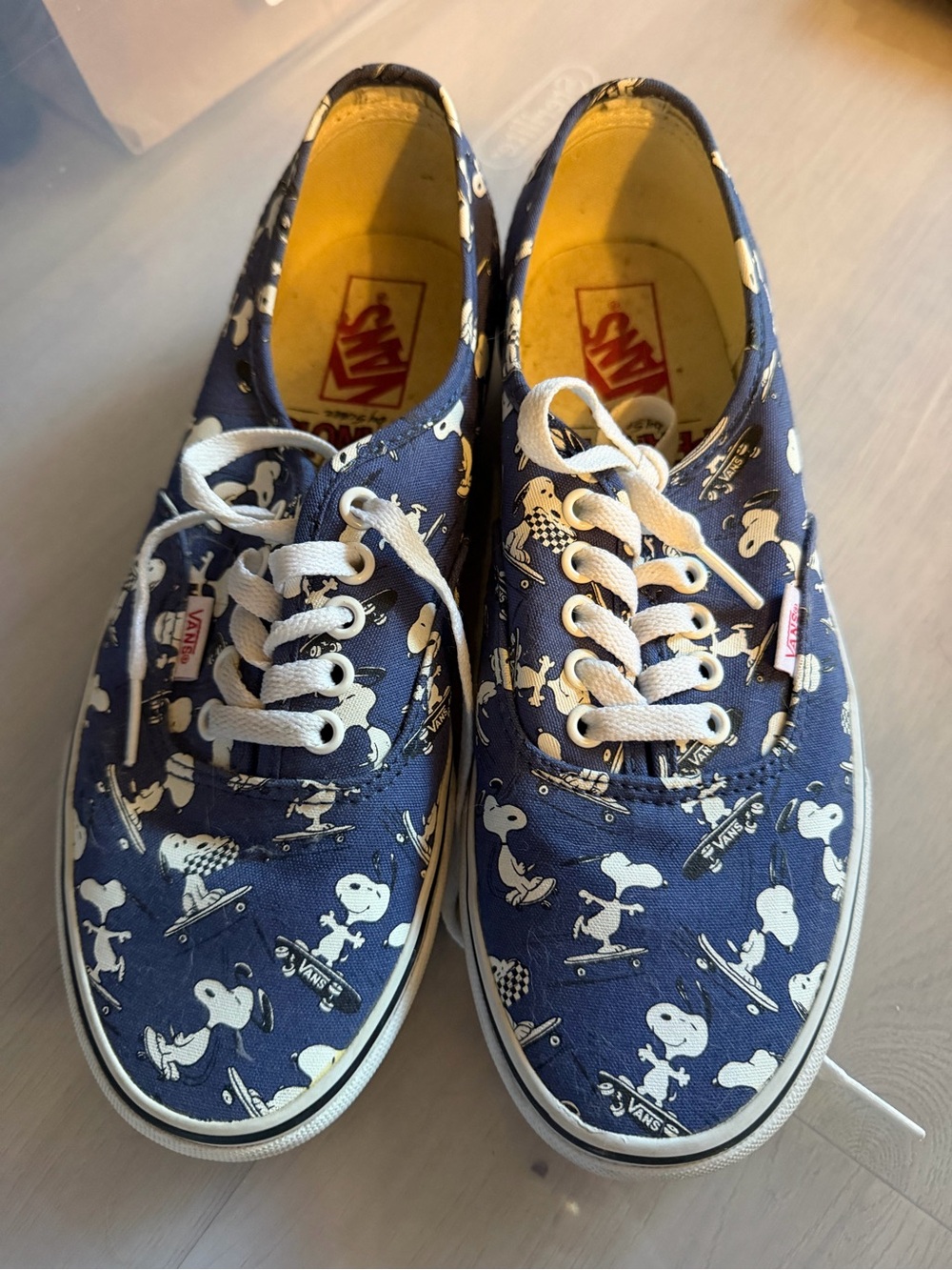 Vans Adult Navy and White Snoopy Skate Sneakers